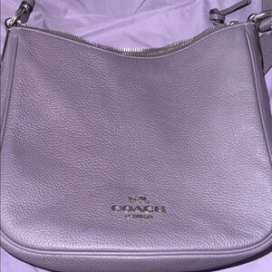 Coach Lavender Leather Shoulder Bag